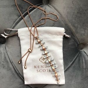 Kendra Scott Samantha Necklace in Gray Granite